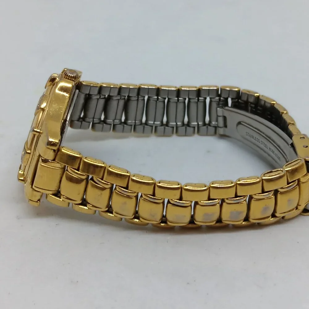 Anne Klein II AK10/1562 Women's 28mm Gold Tone Quartz Date Watch